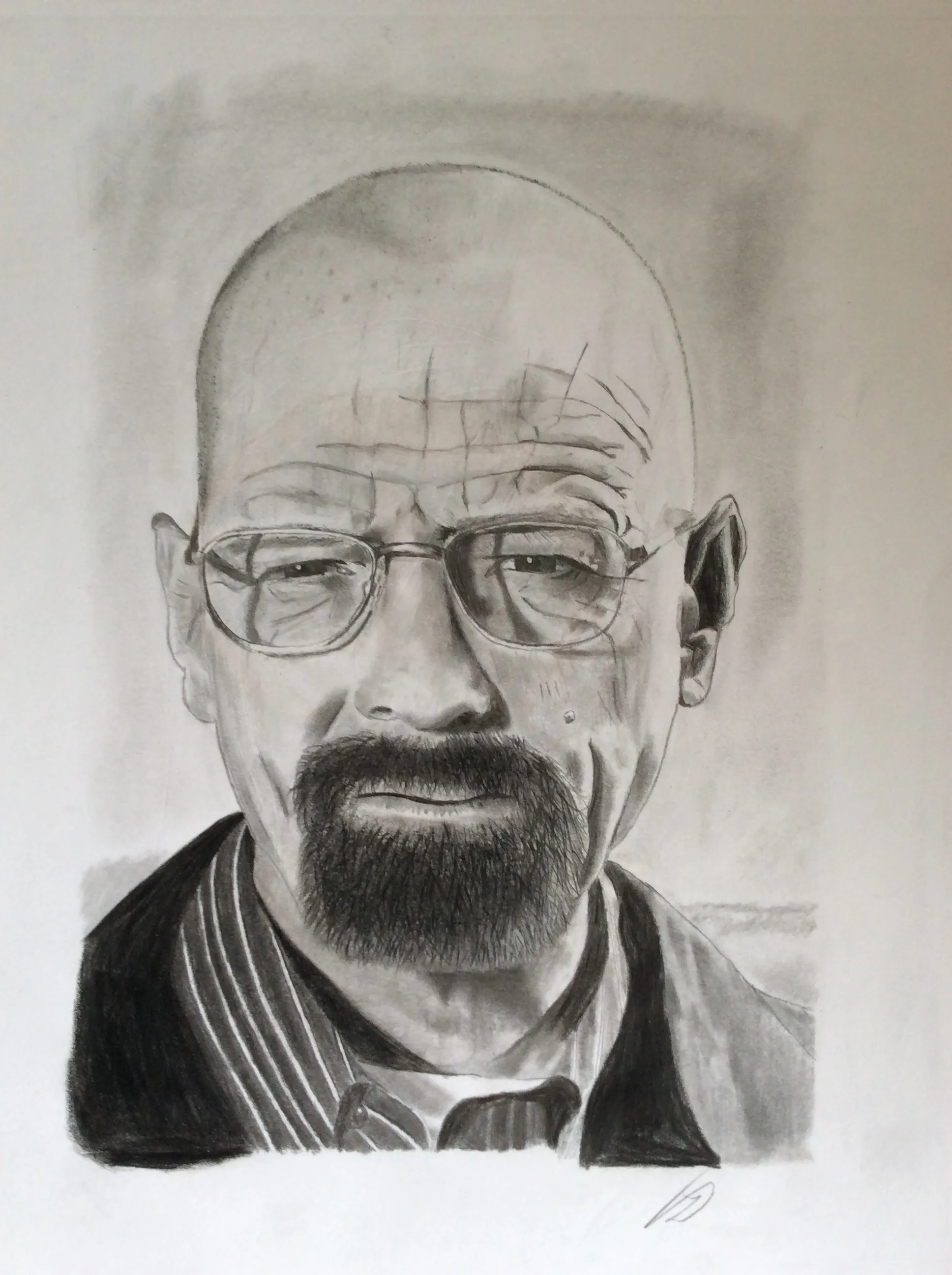 drawing of Heinsenberg from the serie Breaking Bad